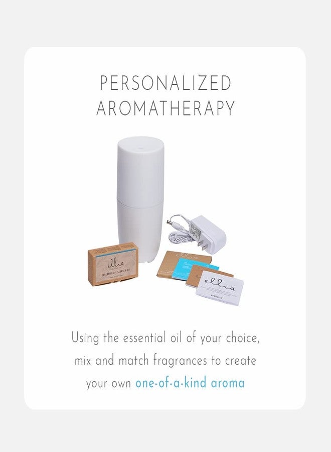 Ellia Soothe Ultrasonic Essential Oil Aromatherapy Diffuser | 6.5hrs Continuous & 13hrs Intermittent Runtime, Gentle Color-Changing Glow (ARM-310WT), White - Image 2
